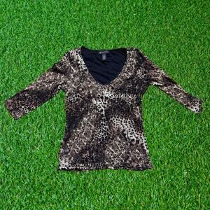 INC Animal Print long sleeve